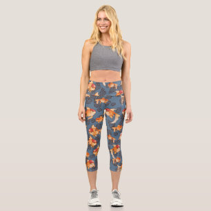 Extravagant Oranda Goldfish Capri Leggings