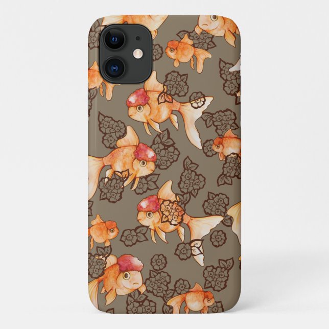 Extravagant Oranda Goldfish Case-Mate iPhone Hülle (Rückseite)