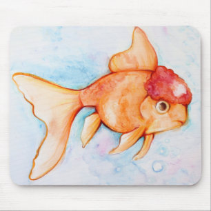Extravagant Oranda Goldfish Mousepad