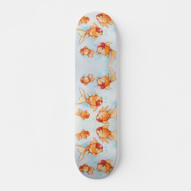 Extravagant Oranda Goldfish Skateboard (Vorne)