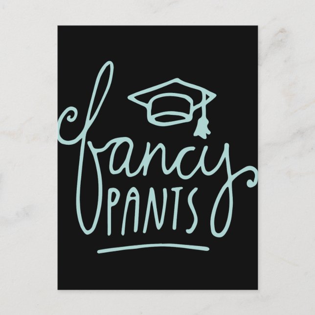 Extravagant Pants Funny Grad Postkarte (Vorderseite)