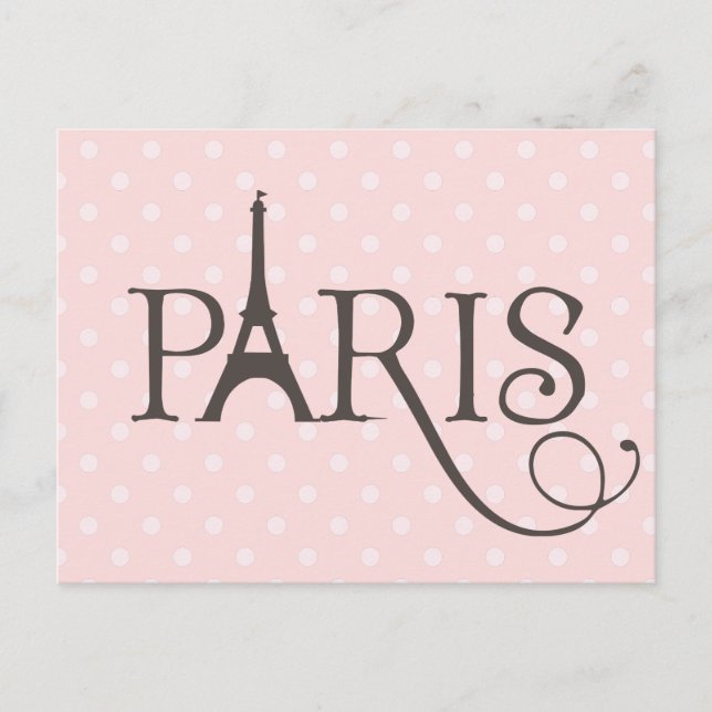 Extravagant Paris Postkarte (Vorderseite)