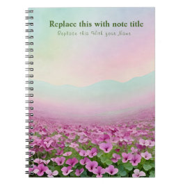 Extravagant Pastell Floral Notebook Notizblock