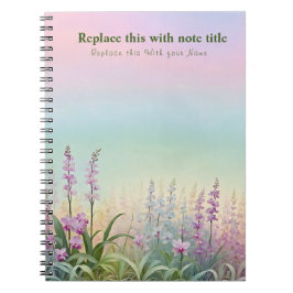 Extravagant Pastell Floral Notebook Notizblock