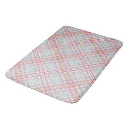 Extravagant Pink 'n Green Geometric Kariert Badematte