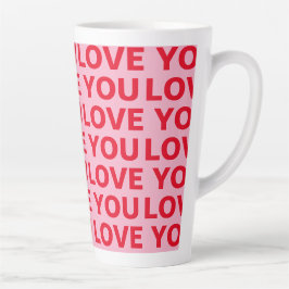 Extravagant Romantische Rot-Rot-Rosa-Liebe Ihr Mus Milchtasse