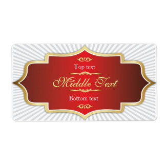 Extravagant Style Jam Jelly Label Red