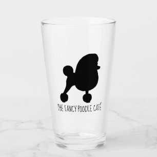 Extravagant Toy Poodle Dog Silhouette Personalisie Glas