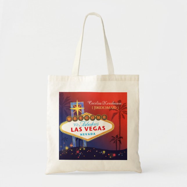 Extravagant Twilight Las Vegas Wedding Bridesmaids Tragetasche (Vorne)