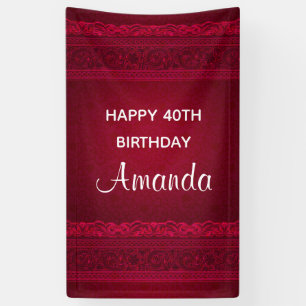Extravagant und elegant roter Hintergrund Stilvoll Banner
