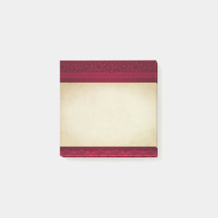 Extravagant und elegant roter Hintergrund Stilvoll Post-it Klebezettel