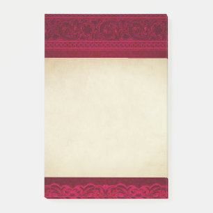 Extravagant und elegant roter Hintergrund Stilvoll Post-it Klebezettel