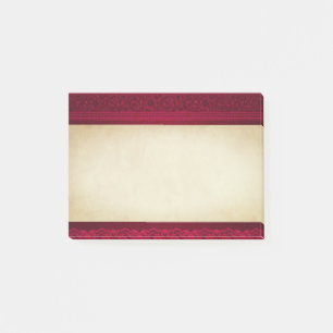 Extravagant und elegant roter Hintergrund Stilvoll Post-it Klebezettel