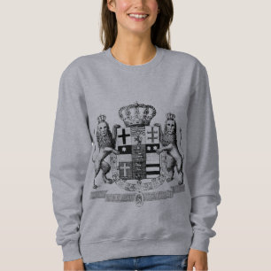 Extravagante Antiquitätenmatte von Waffen Löwen Sweatshirt