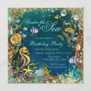 Extravagante Birthday Party Einladung