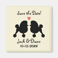 Extravagante Black Toy Poodles Wedding Save the Da