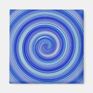 Extravagante Blauspirale Magnet
