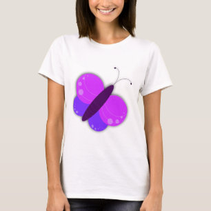 Extravagante Butterfly Insekt Pink Violet T-Shirt