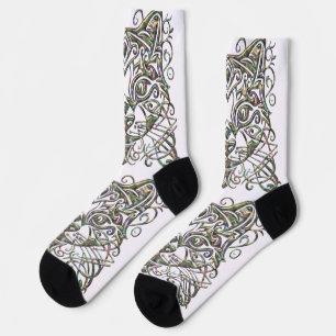 Extravagante Cat Abalone Socken