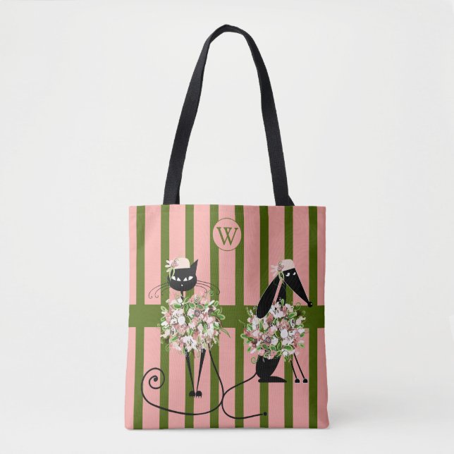 Extravagante Cat & Dapper Hund-Tasche Tasche (Vorderseite)