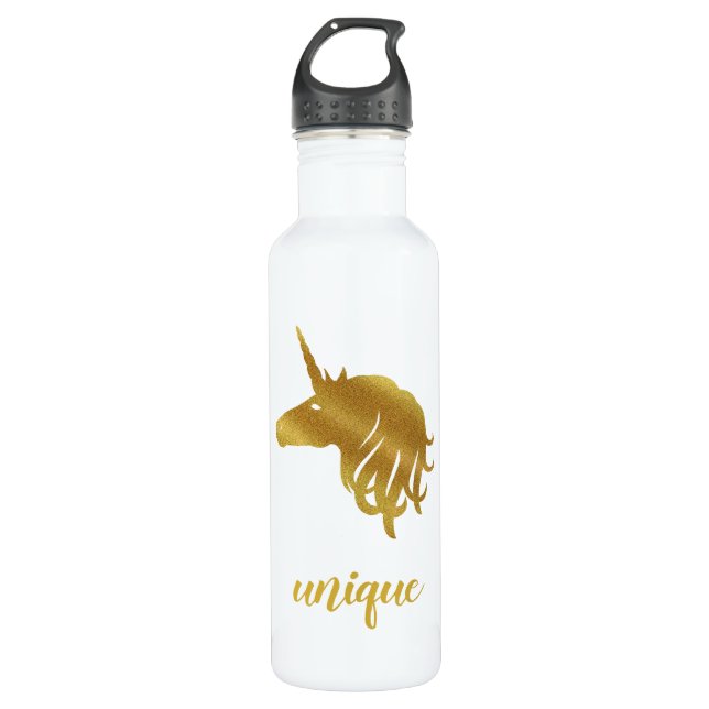 Extravagante Einhornwasserflasche Edelstahlflasche (Vorderseite)