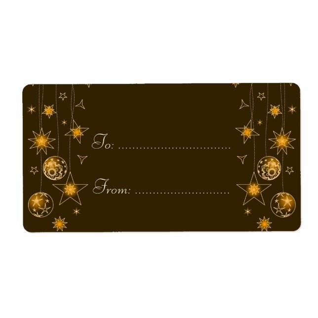 Extravagante elegante Goldgelbe Weihnachtsdekorati (Vorne)
