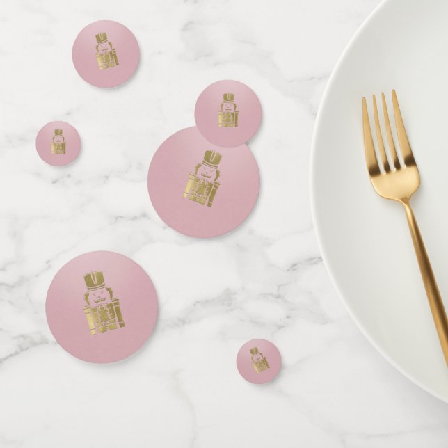 Extravagante elegante Pink & Gold Nutcracker-Feier Konfetti (Gruppe)