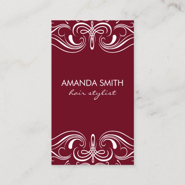 Extravagante Elemente Visitenkarte (Vorderseite)