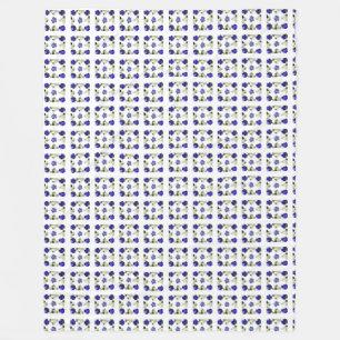 Extravagante Farbbilder, grau und blau Fleecedecke