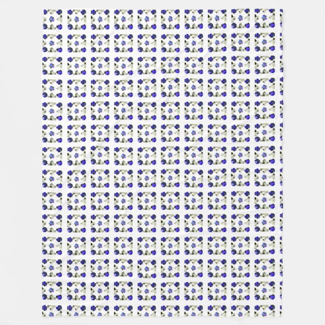Extravagante Farbbilder, grau und blau Fleecedecke (Vorderseite)