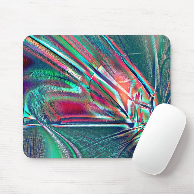 Extravagante Farben rot bis grün verblasst und dig Mousepad (Mit Mouse)