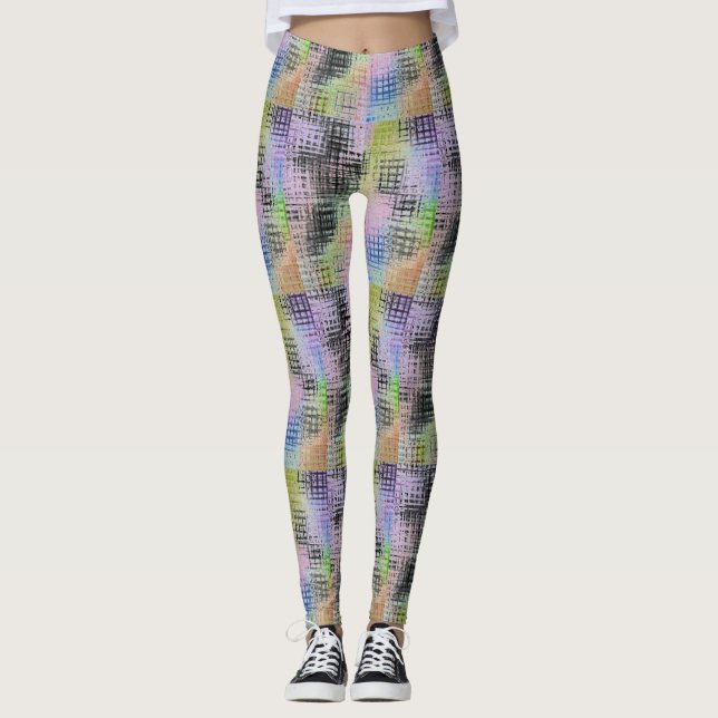 Extravagante farbige Leggings (Vorderseite)