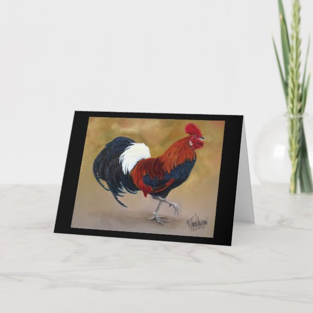 Extravagante Feder-Gruß-Karte Karte (Vorderseite)