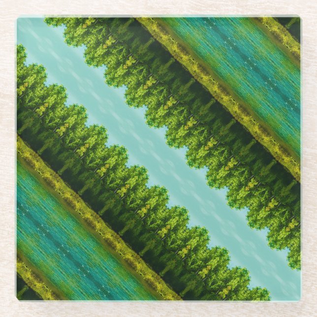 Extravagante, fett und hell glasuntersetzer (Vorderseite)