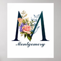 Extravagante florale Monogramm