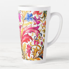 Extravagante florentinische Design Wasserfarben-Bl Milchtasse