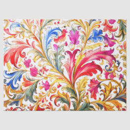 Extravagante florentinische Design Wasserfarben-Bl Seidenpapier