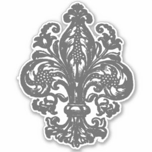 Extravagante französische Lilie Aufkleber