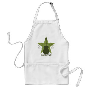 Extravagante Gitarren-Star-Wirbel-Schürze, Green Schürze