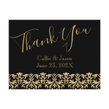 Extravagante Goldbriefe auf Black Danke Card