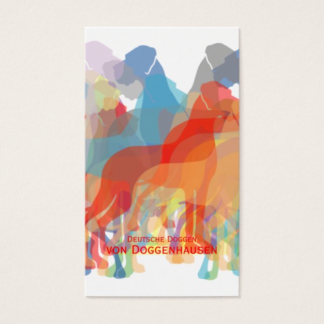 Extravagante Große Dänen (Vorderseite)