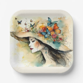 EXTRAVAGANTE HAT PAPIERPLATTE PAPPTELLER