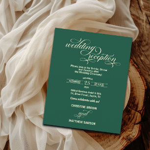 Extravagante kalligraphische Hochzeitsplanung