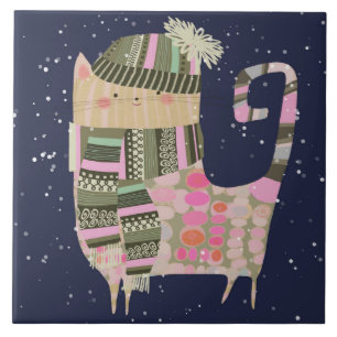 Extravagante Katze Keramik Küche Tile Fliese