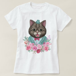 Extravagante Katze T-Shirt