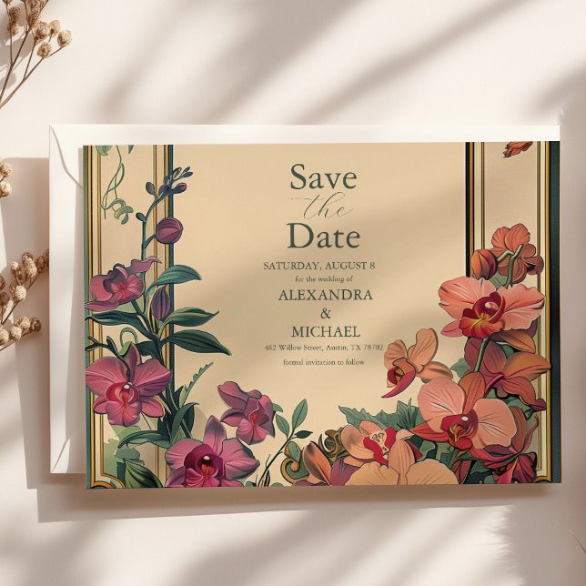 Extravagante klassische Jugendstil-Hochzeit Save The Date (Von Creator hochgeladen)