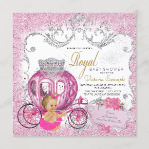 Extravagante kleine Baby-Mädchen-Dusche Einladung