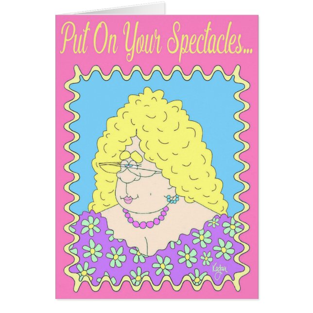 EXTRAVAGANTE LADY-Muttertagskarte (Vorne)