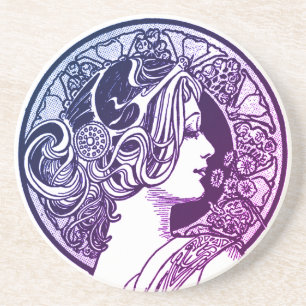 Extravagante Lady Sandstone Drink Untersetzer