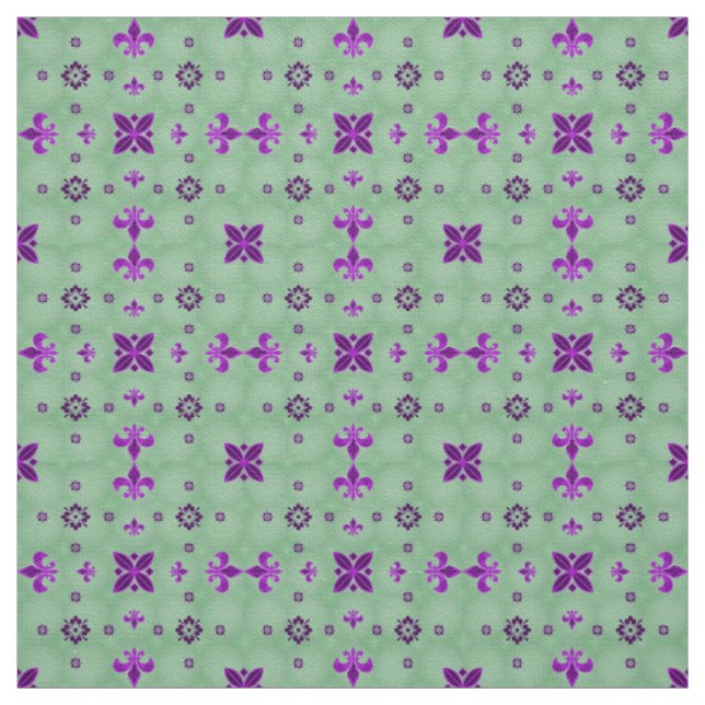 Extravagante Lila und grüne Stoff (Muster)